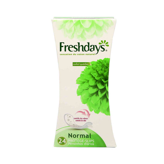 Freshdays Natural Cotton Feel Normal 24 Pantyliners