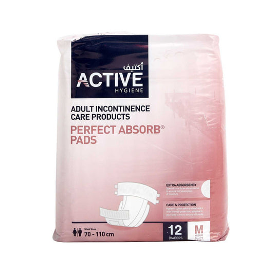 Active Adult Incontinence Care Products Medium 12pcs