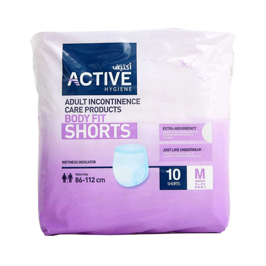 Active Hygiene Adult Diapers Shorts Medium Size 10shorts
