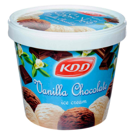 Kdd Ice Cream Vanilla And Chocolate 1L