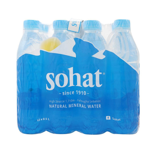 Sohat Natural Mineral Water 0.5L&times;12