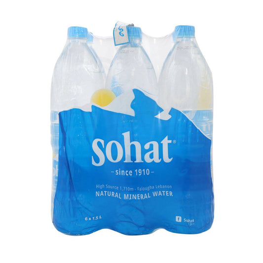 Sohat Natural Mineral Water 1.5Lx6