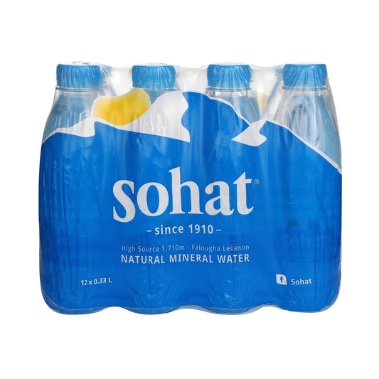 Sohat Natural Mineral Water 0.33L&times;12