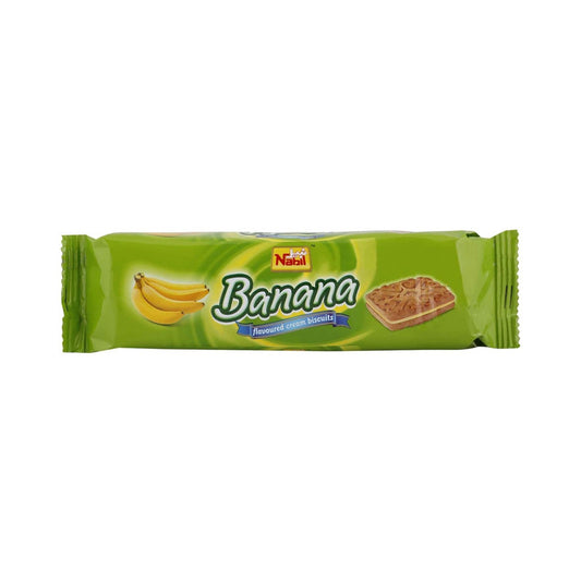 Nabil Banana Flavoured Cream Biscuit 82g