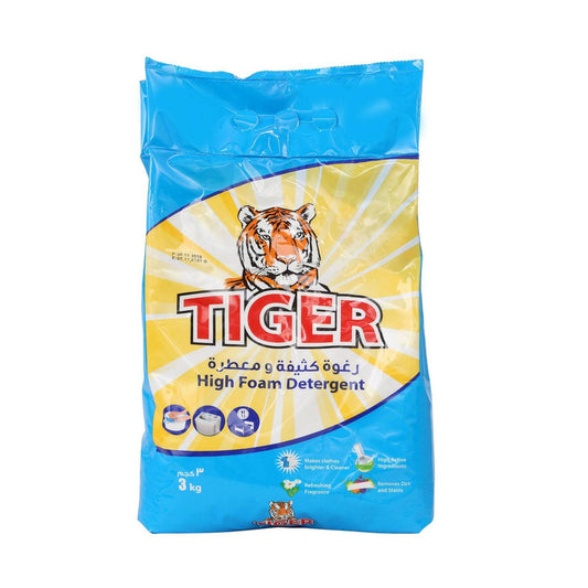 Tiger High Foam Detergent Powder 3kg
