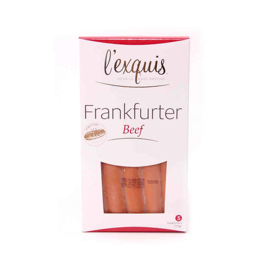 L_Exquis Frankfurter Beef Sausages 375g