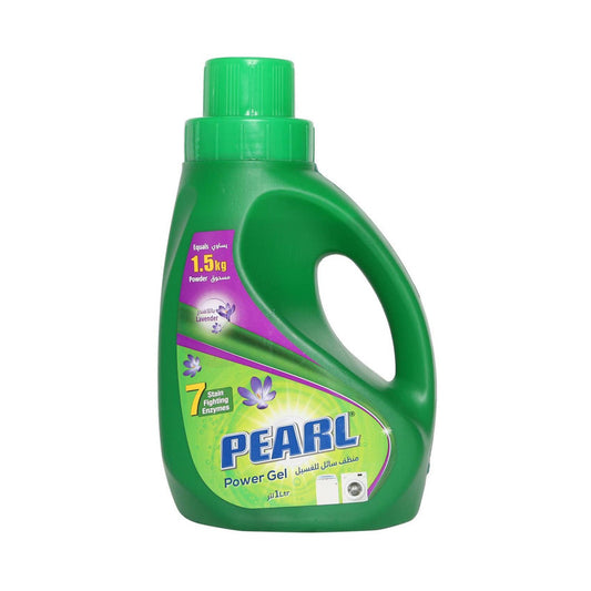 Pearl Power Gel Liquid Detergent For Washing Lavender Bottle 1L