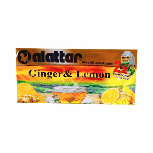 Al Attar Ginger And Lemon Honey Flavour 20 Tea Bags 37.5g