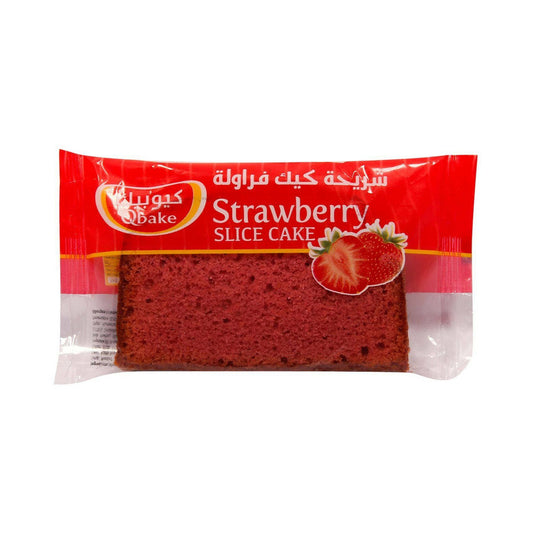 Qbake Strawberry Slice Cake 60g