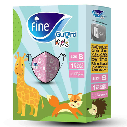 Fine Guard Kid_s Reusable Face Mask Pink Small