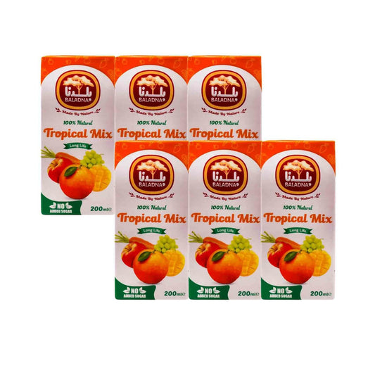 Baladna Long Life Tropical Mix Fruit Juice 200mlx6_s