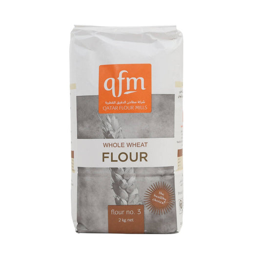Qfm دقيق دقيق القمح الكامل No.3، 2kg